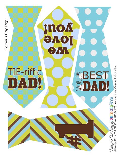 Printable Father S Day Decorations